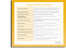 Transition Words poster